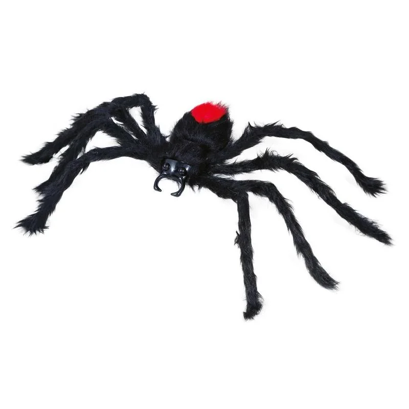Guirca Dekoračný pavúk čierno-červený 60cm