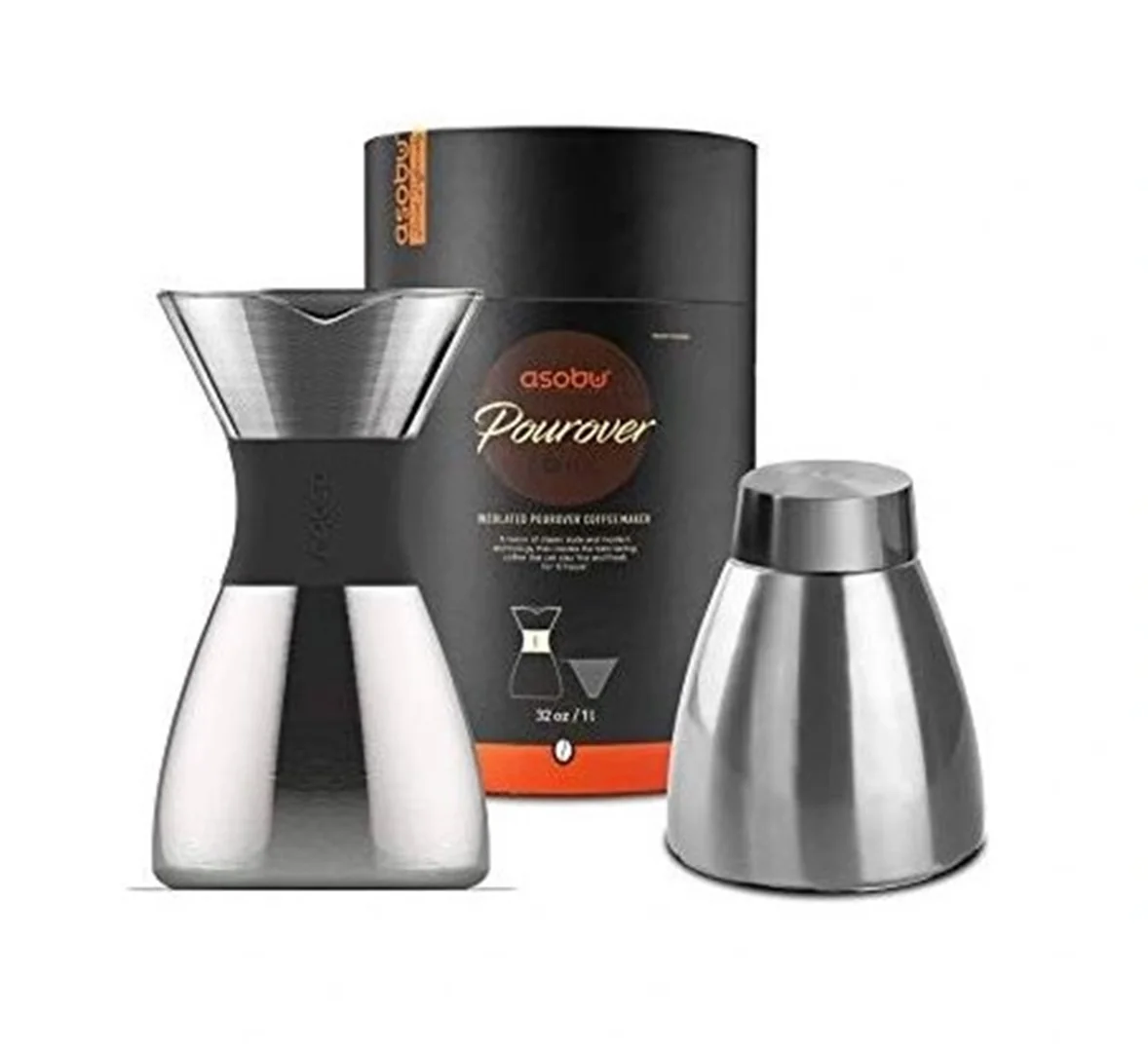 Pour Over - strieborný Kávovar