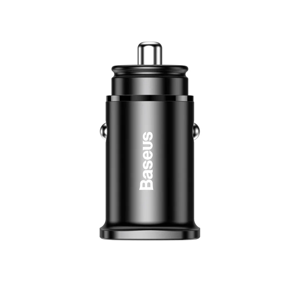 Baseus Square PPS autonabíjačka USB / USB-C QC PD 30W, čierna