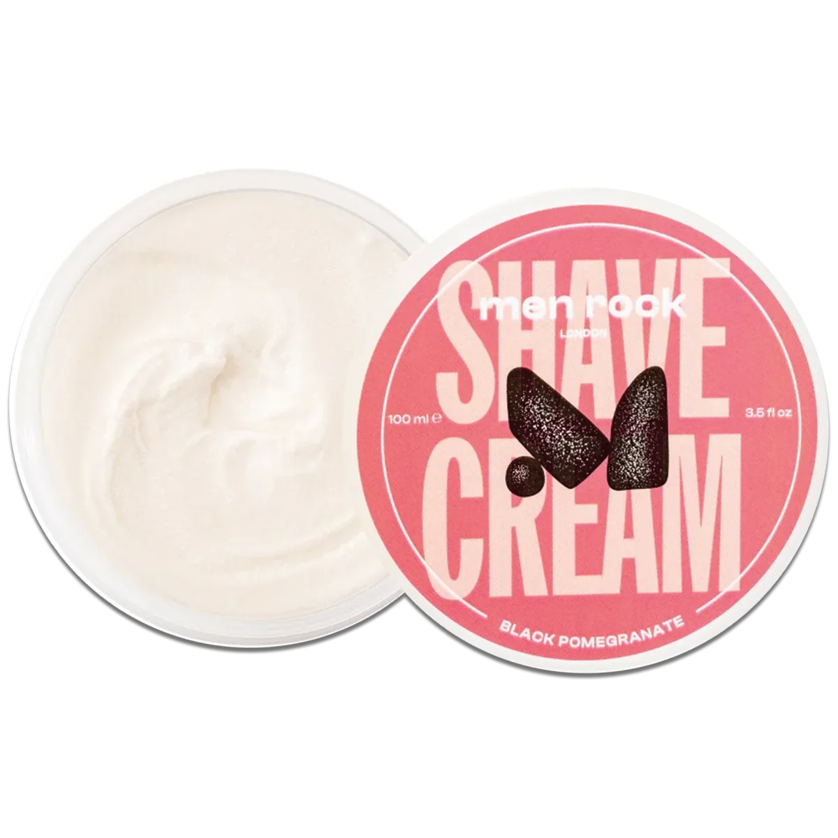 Krém na holenie čierne granátové jablko Men Rock Shave cream 100ml