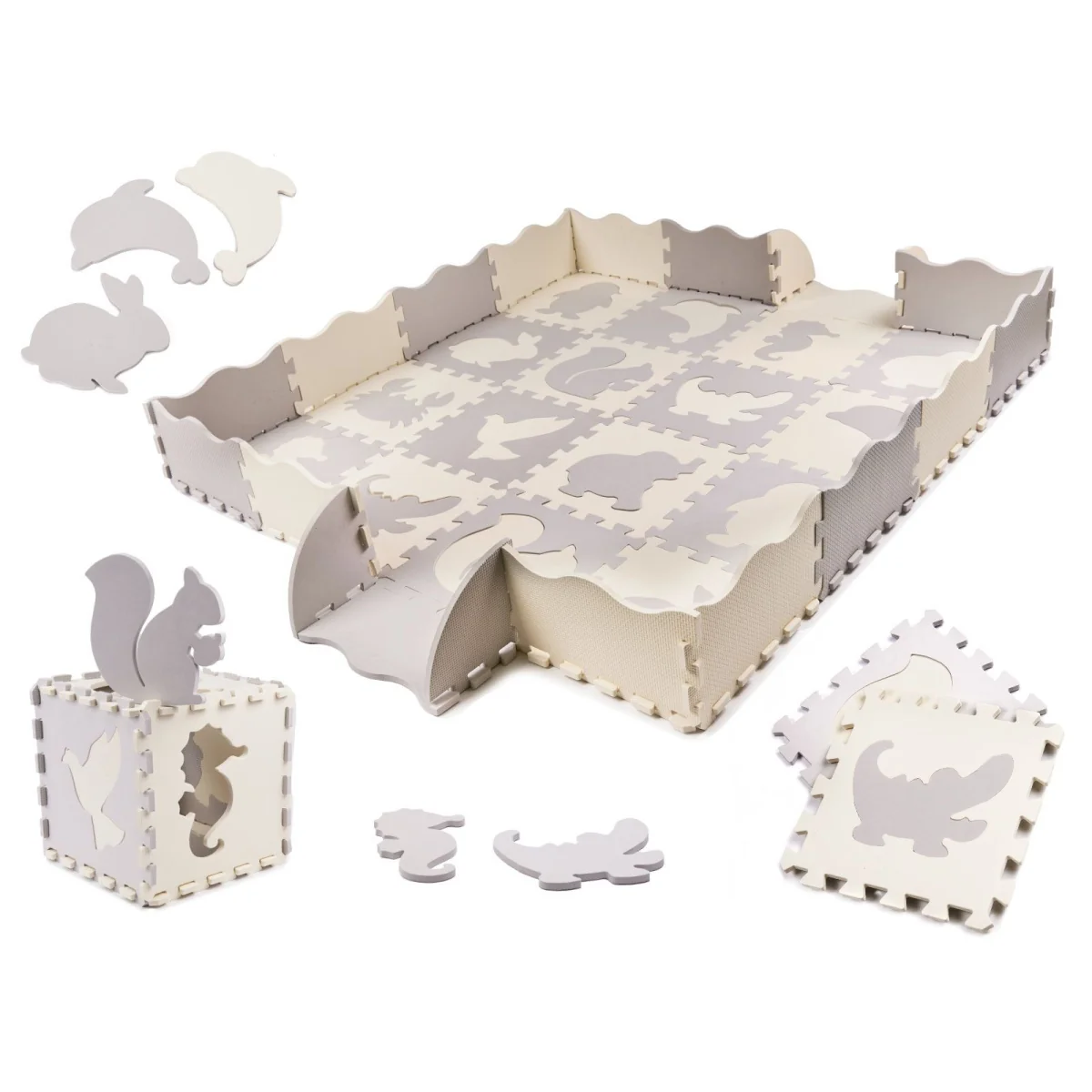 MG SoftPlay Pro penové puzzle podložka 36ks, animals