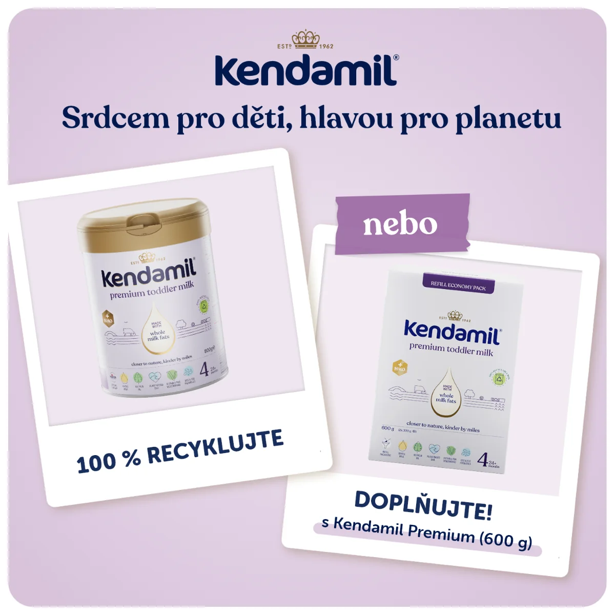Kendamil Premium 4 HMO+ (800 g) 1×800 g, detská výživa
