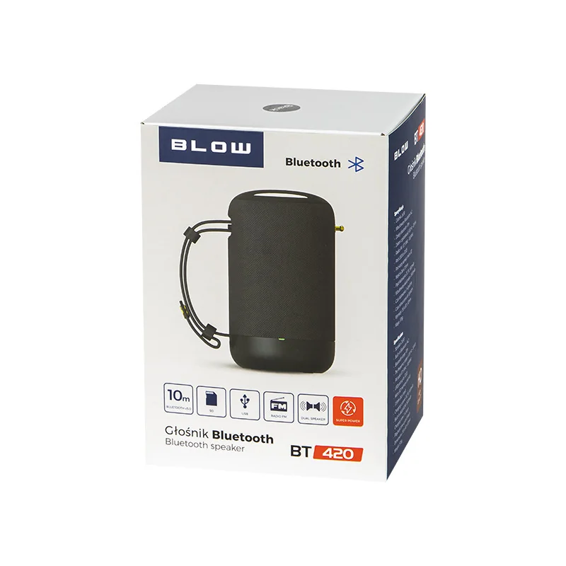 Reproduktor prenosný BLUETOOTH BLOW BT420 čierny 