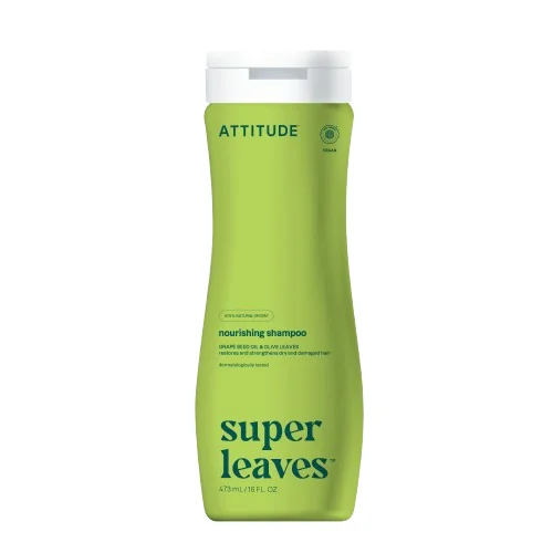 ATTITUDE Prírodný šampón Super leaves s detoxikačným účinkom - vyživujúci pre suché a poškodené vlasy 1×473 ml, prírodný šampón