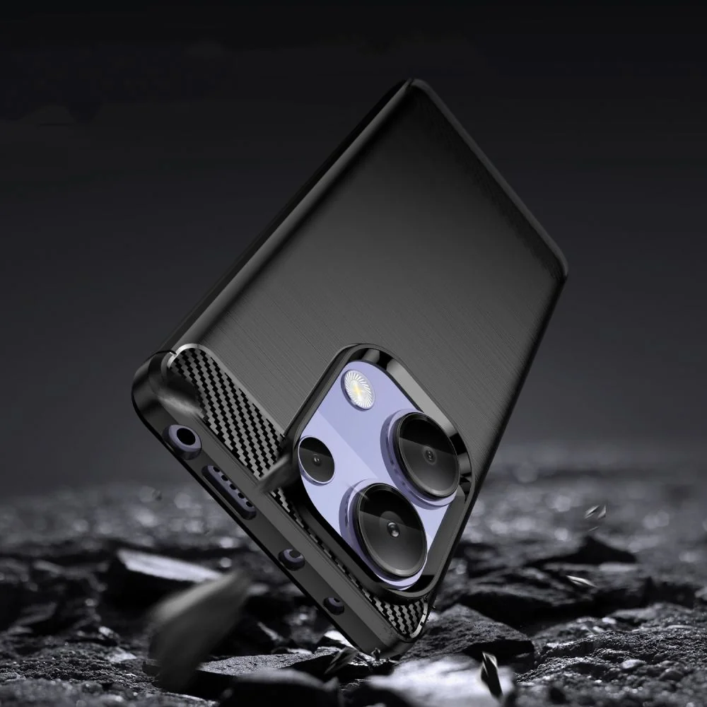 Tech-Protect Carbon kryt na Xiaomi Redmi Note 13 Pro 4G čierny