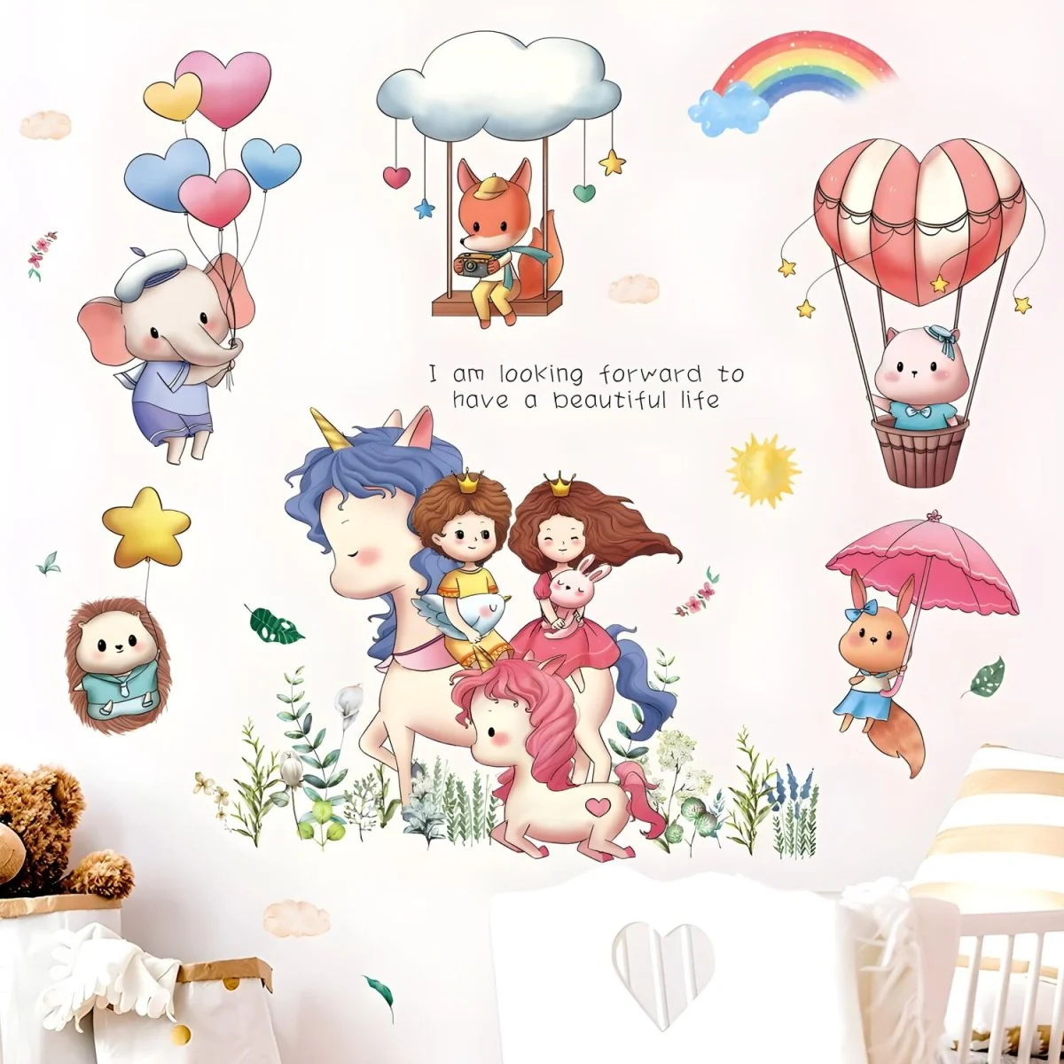 Samolepka na stenu Fairy tale, tapeta 65x80 cm, PVC