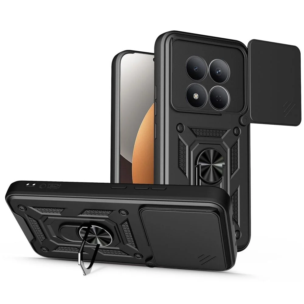Tech-Protect Camshield kryt na Xiaomi Poco M8 Pro / Redmi Note 15 Pro Plus 5G, čierny Čierny obal
