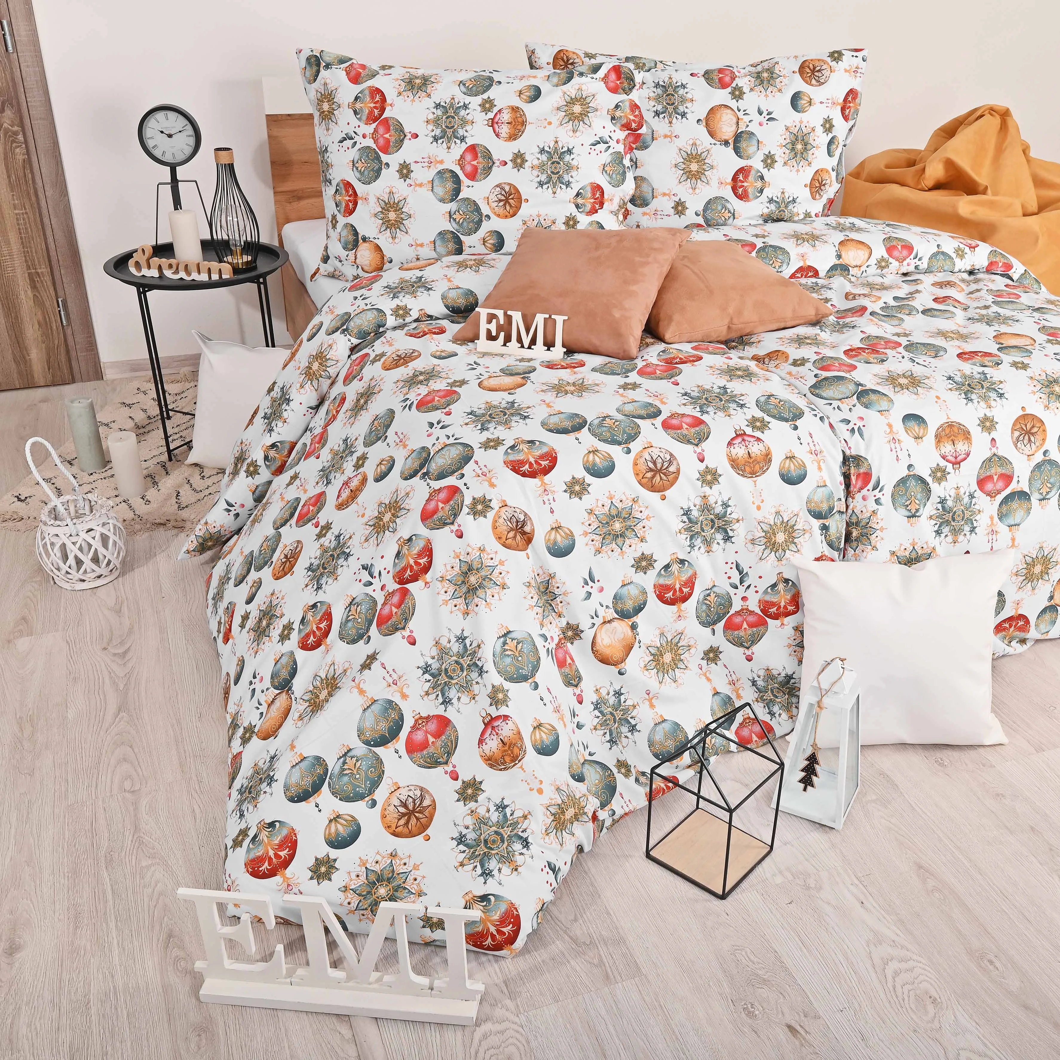Vianočné bavlnené obliečky Magic EMI Štandardný set jednolôžko obsahuje 1x 140x200 + 1x 70x90