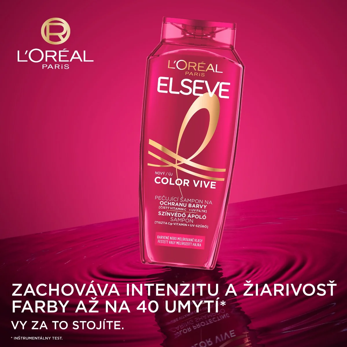 L'Oréal Paris Elseve Color Vive šampón 1×250 ml, šampón na farbené vlasy