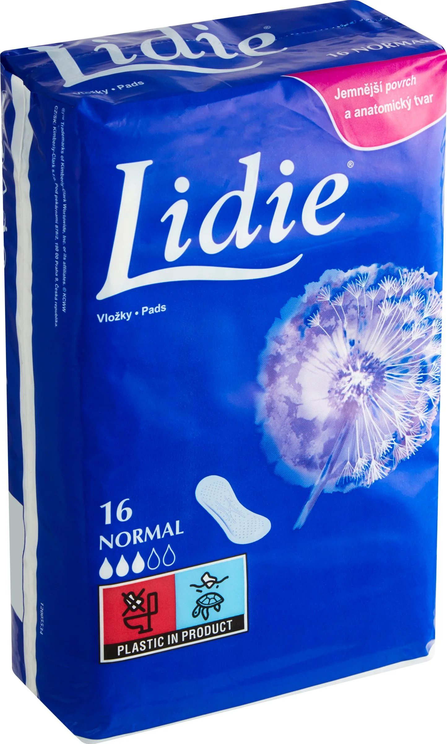 LIDIE vložky Normal 16 ks 1×16 ks, dámske hygienické vložky
