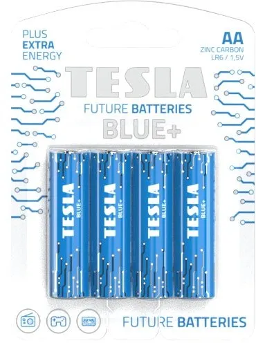 TESLA baterie AA BLUE+ 4ks (R06)