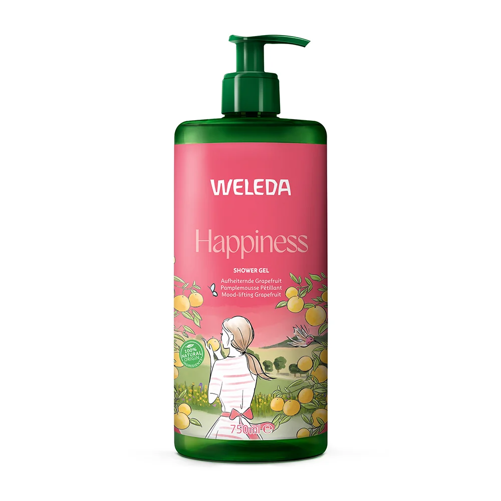 WELEDA HAPPINESS Grepový sprchovací gél 750 ml