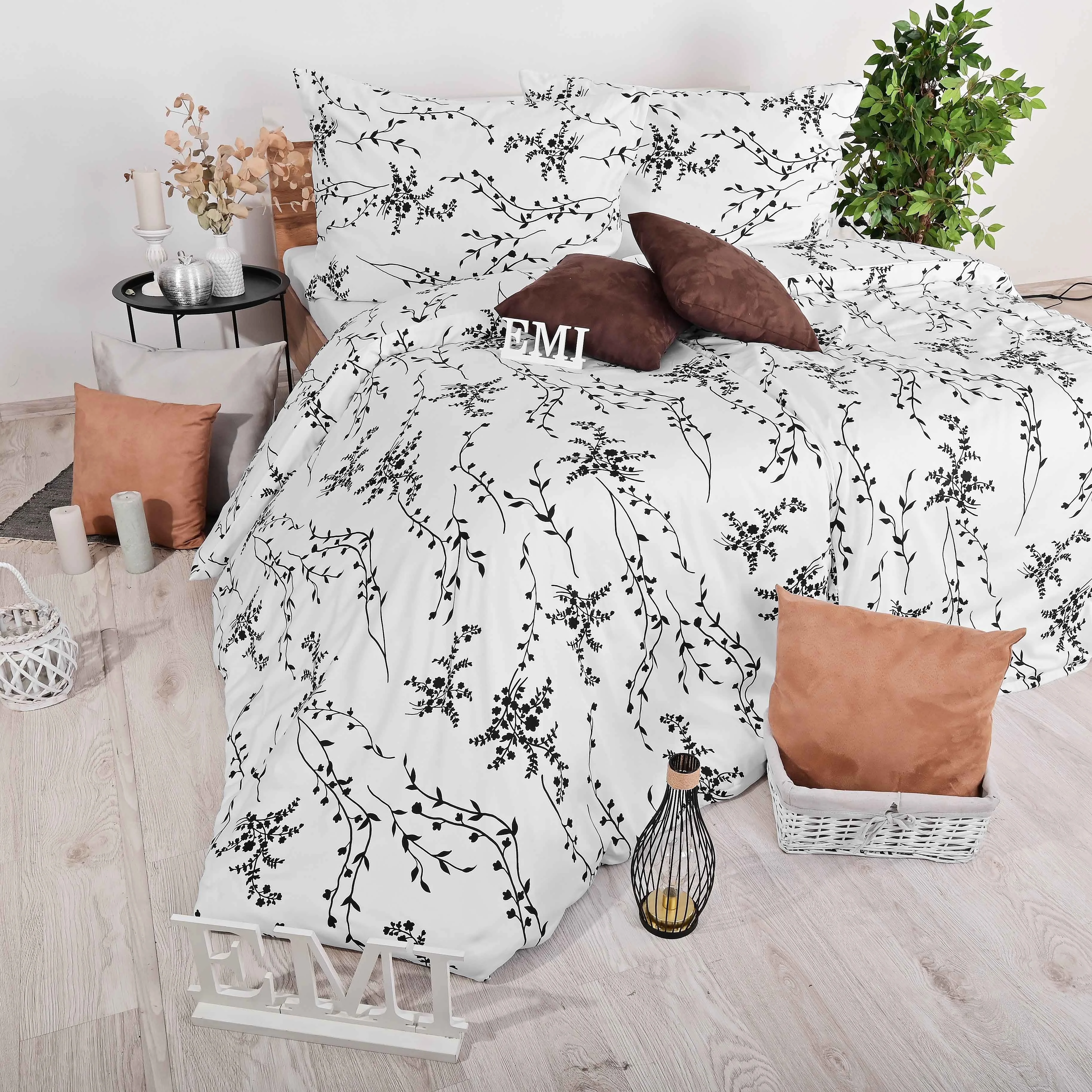 Obliečky Talin satén EMI Štandardný set jednolôžko obsahuje 1x 140x200 + 1x 70x90