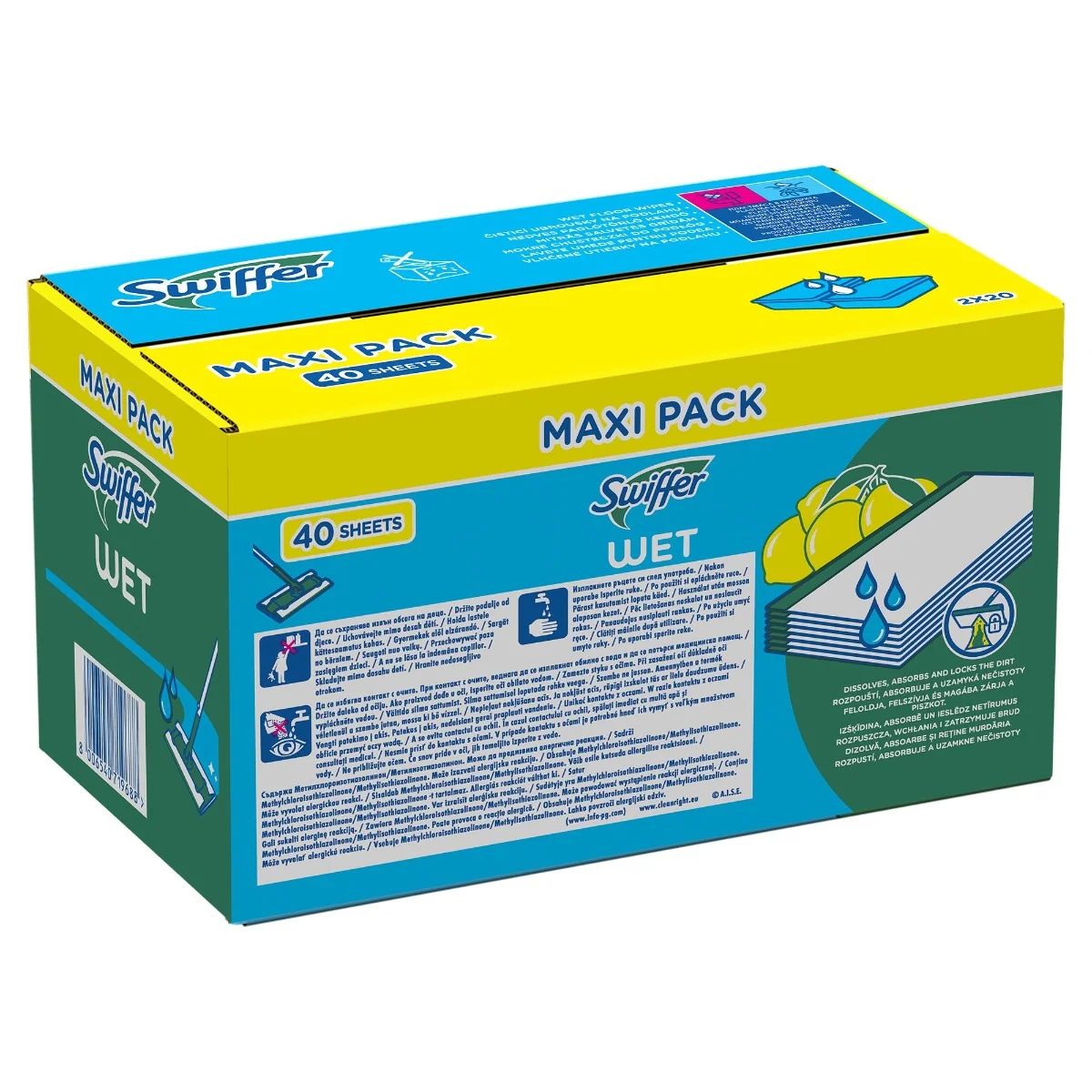 Swiffer WET 40NN 1×1 ks, náhradné handričky na mop
