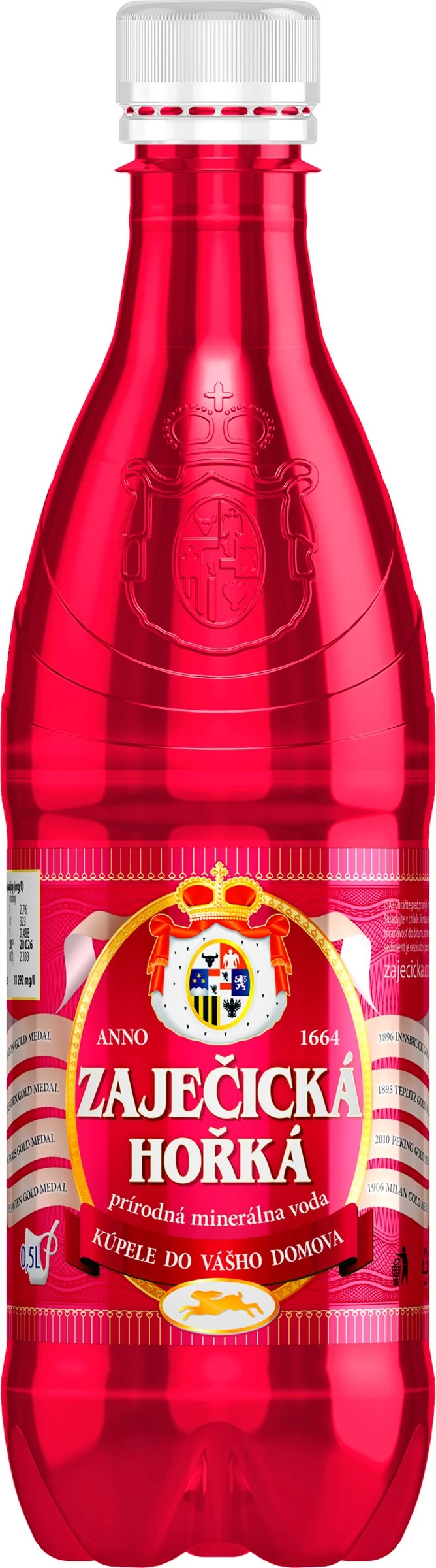 ZAJEČICKÁ HORKÁ 1×500 ml, prírodná minerálna voda