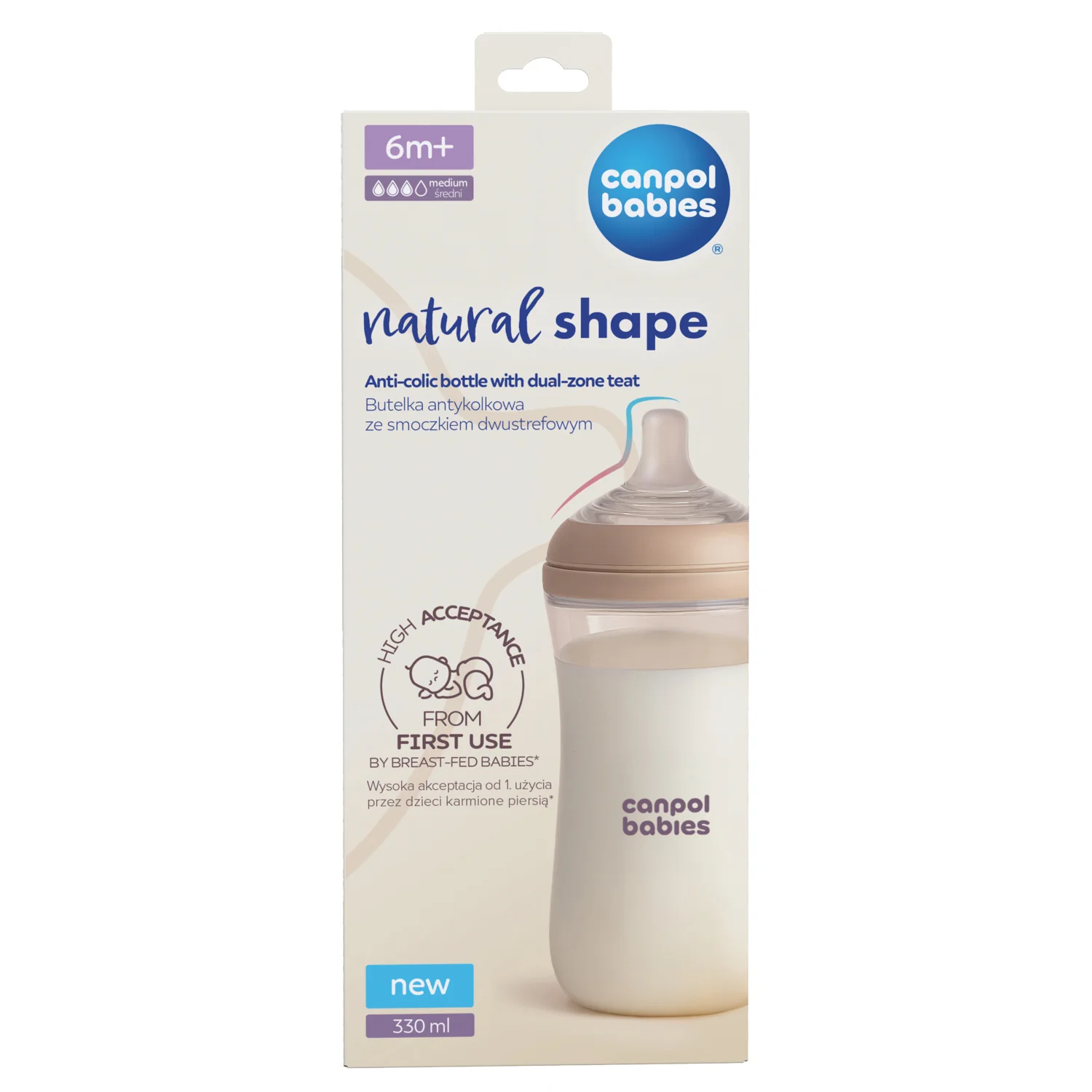 Canpol babies fľaša Natural shape 330ml 1 ks