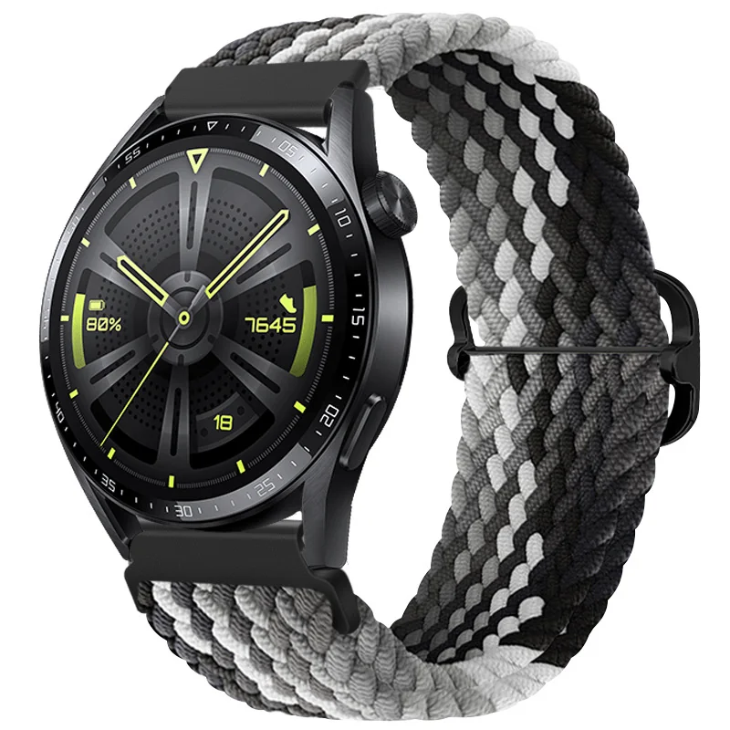 BStrap Elastic Nylon remienok na Samsung Galaxy Watch Active 2 40/44mm black qiao