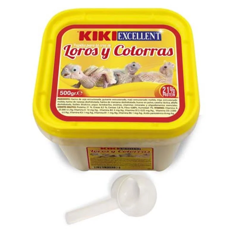 KIKI EXCELLENT 500g krmivo na ručný odchov veľkých papagájov
