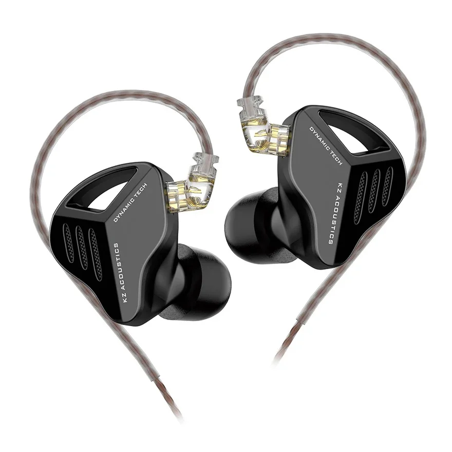 KZ ZVX dynamické HiFi slúchadlá do uší, čierné