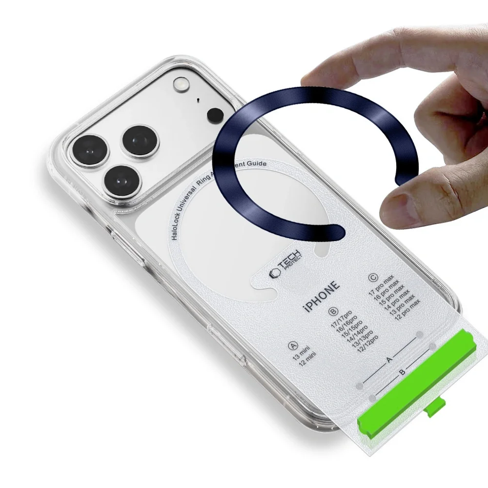 Tech-Protect Magnetic magnetický krúžok pre MagSafe 2ks, modrý/ strieborný orný