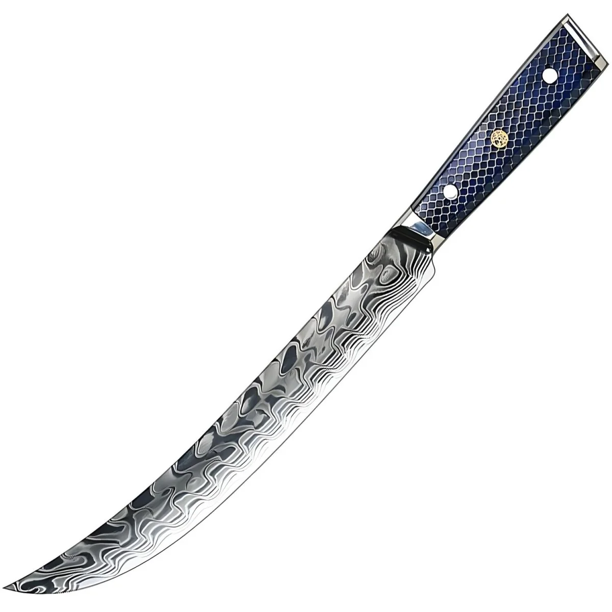 Damaškový kuchynský nôž Yurei 260 mm, croco vzor