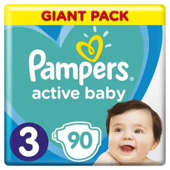 Pampers Active Baby Giant Pack S3 1×90 ks, plienky pre deti