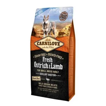 Carnilove Dog Fresh Ostrich & Lamb For Small Breed 6kg 1×6 kg, psie granule