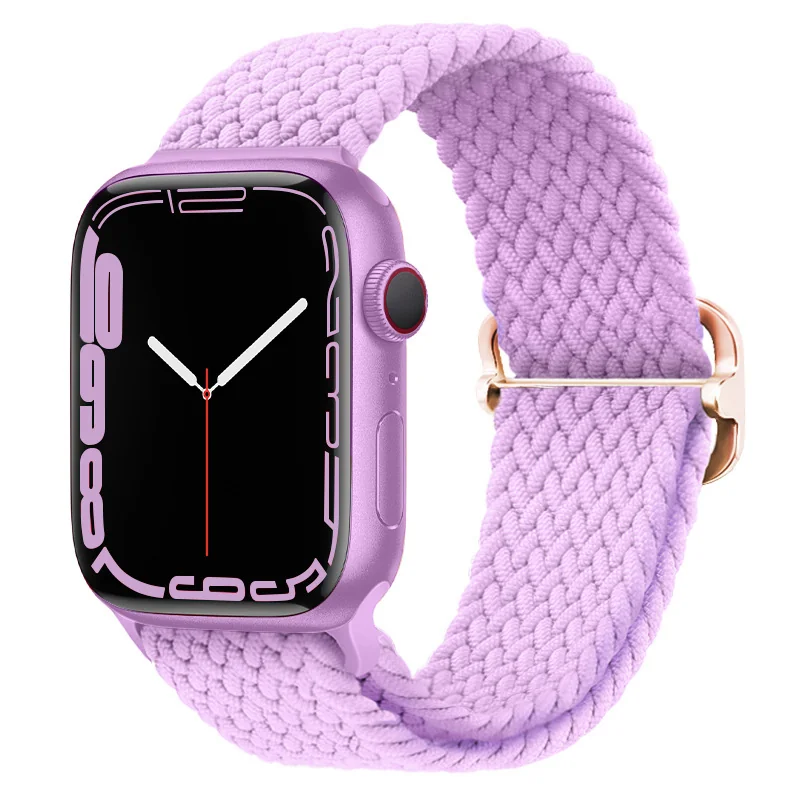 BStrap Elastic Nylon remienok na Apple Watch 42/44/45mm lila