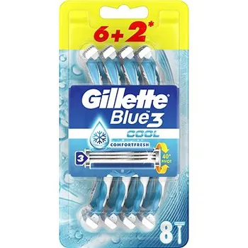 GILLETTE BLUE3 COOL 1×8 ks, jednorazové holiace strojčeky
