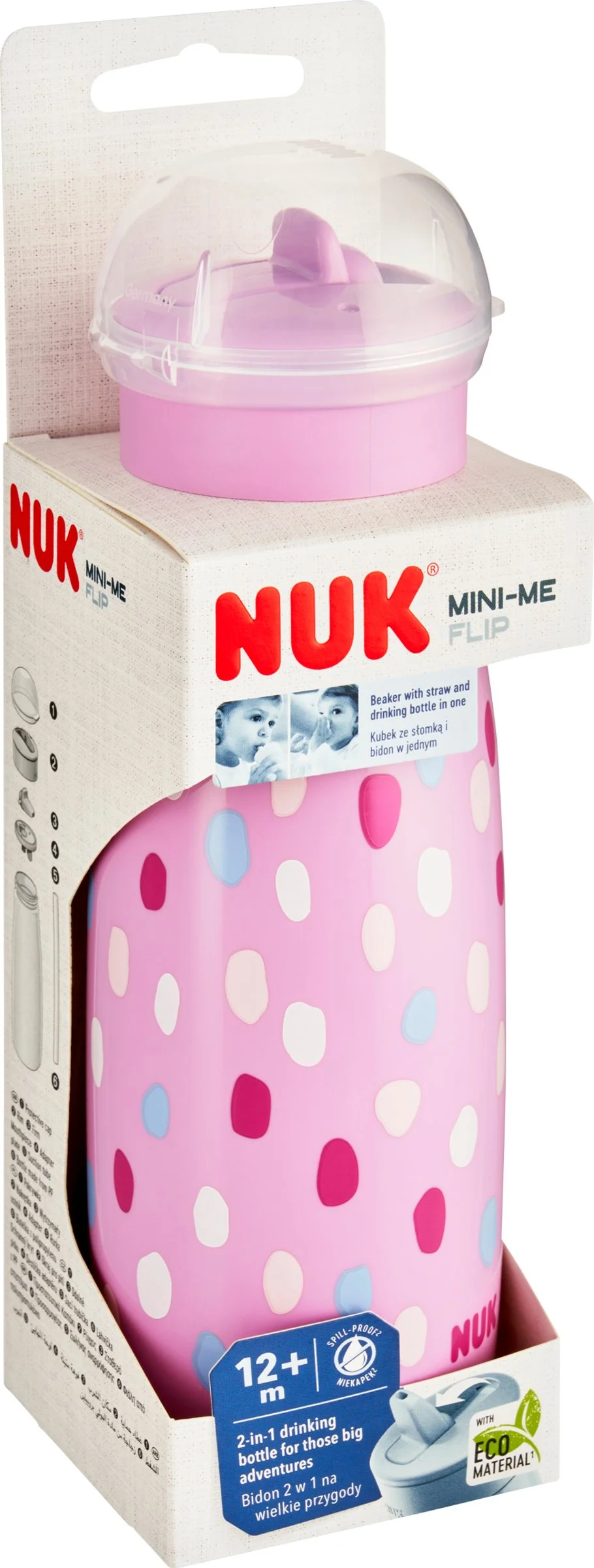 NUK flaša Mini-Me Flip 450 ml (12+ m.) 1×1 ks, fľaša s náustkom