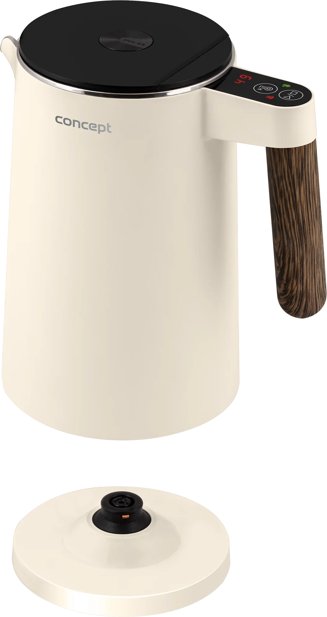 RK3304 Rýchlovarná kanvica s reguláciou teploty 1,5 l, NORWOOD, vanilková 1×1 ks, rýchlovarná kanvica
