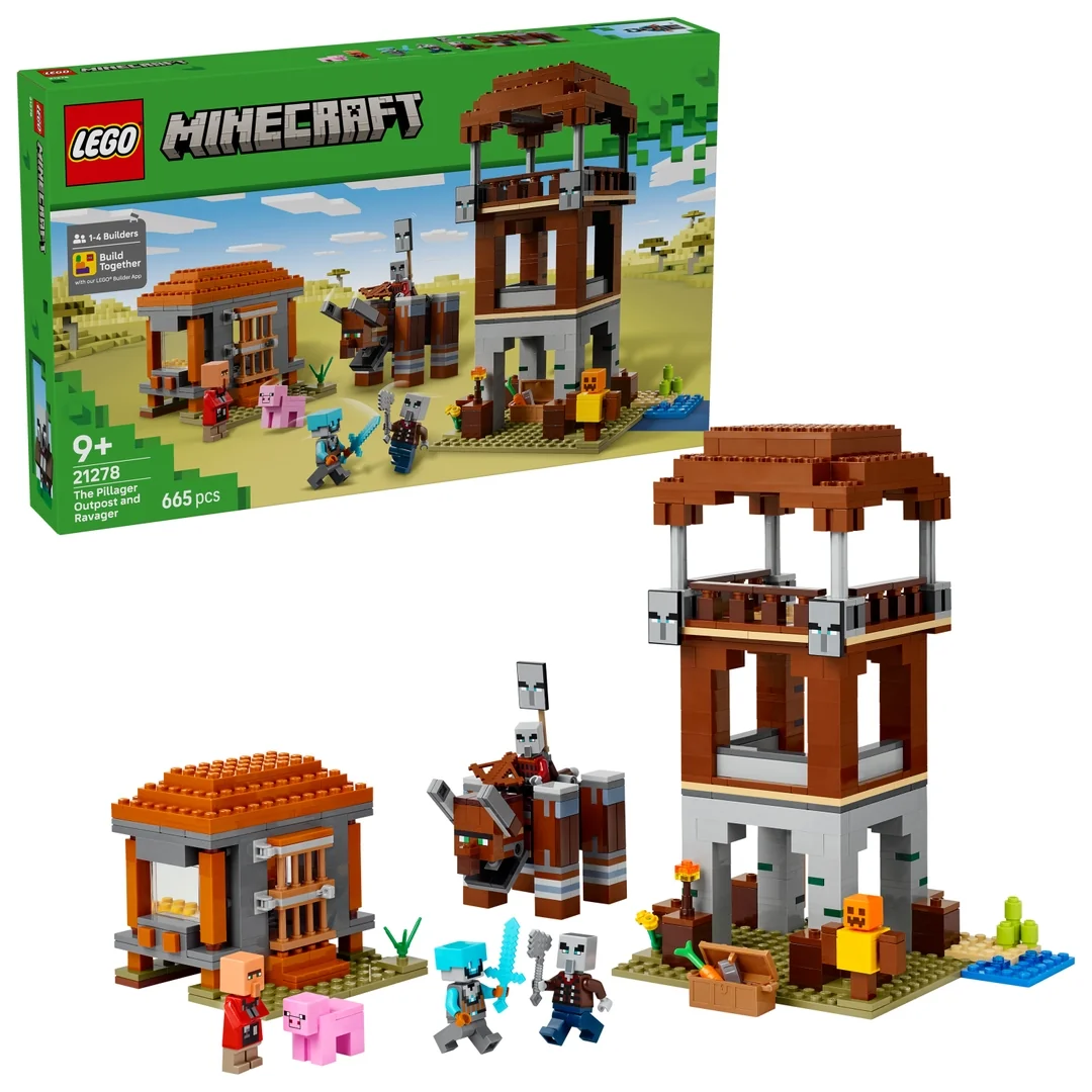 LEGO® Minecraft® 21278 Základňa plieniteľov a Ničiteľ
