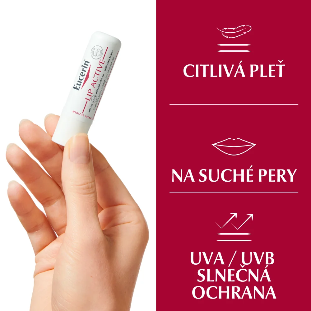 Eucerin LIP AKTIV tyčinka na pery 1x4,8 g