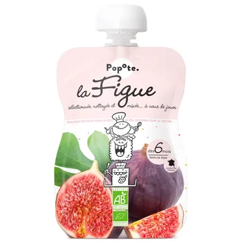 POPOTE Kapsička bio figa 120 g, 8+ 1×120 g, kapsička