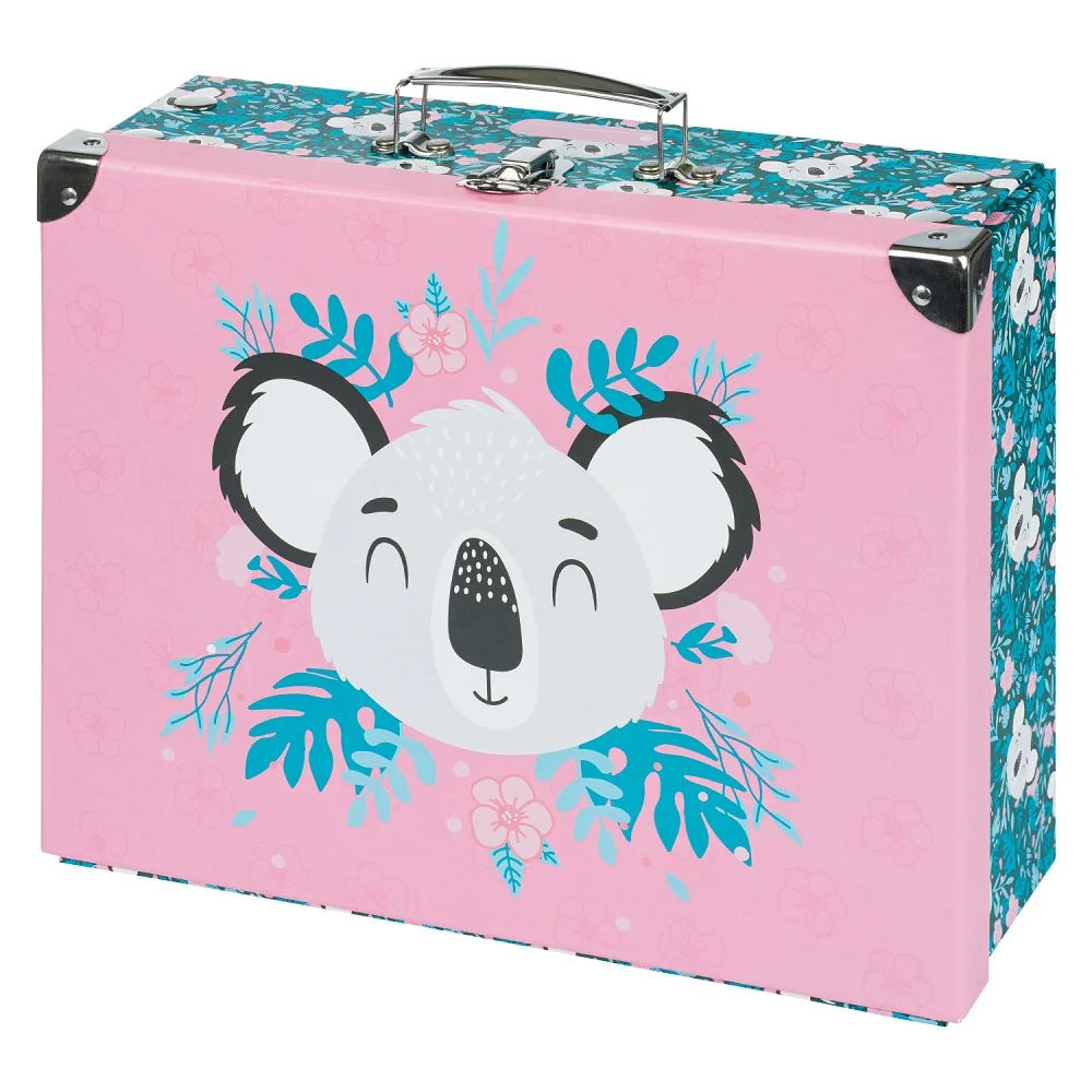 Skladací školský kufrík Baby Koala s kovaním 33 x 23 x 10 cm