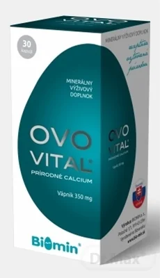 Biomin OVOVITAL PRÍRODNÉ CALCIUM 1×30 cps, výživový doplnok