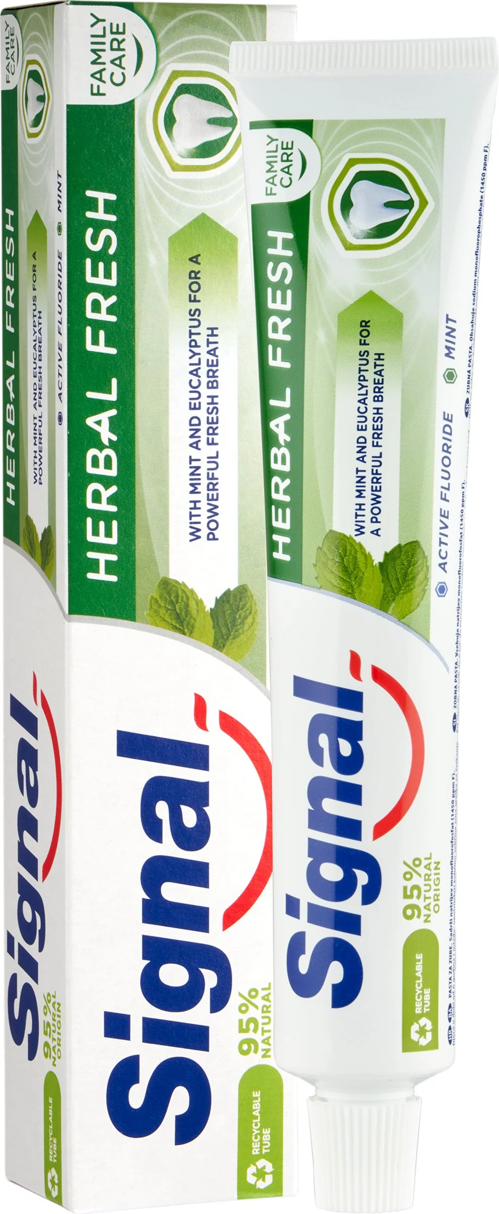 Signal zubná pasta  Family herbal fresh 1×75 ml, zubná pasta