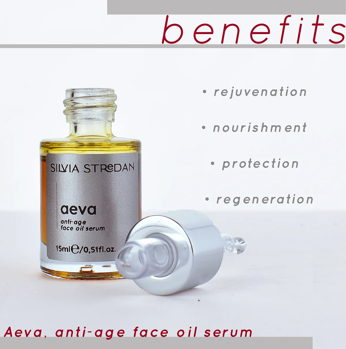 AEVA, anti-age olejové sérum - 15 ml, slovenský výrobok