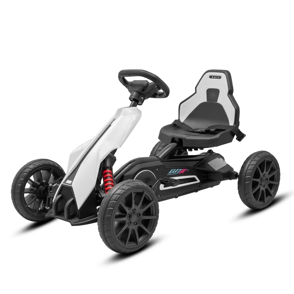 Detská šliapacia motokára Go-kart Speedster biela