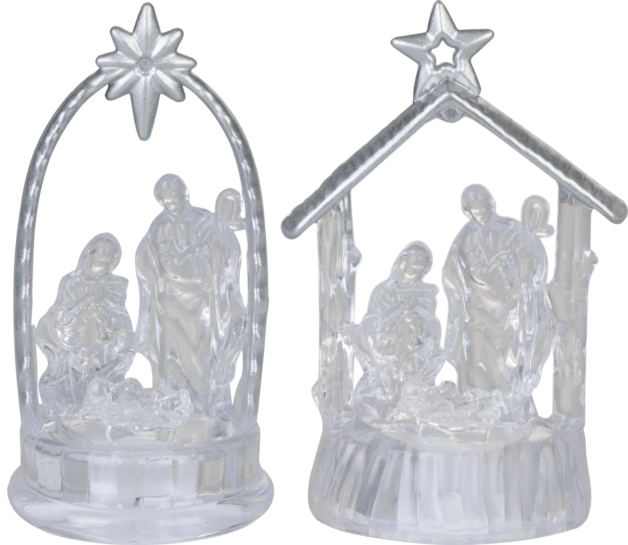MagicHome vianočný LED betlehem, balenie 12 ks Meniaci farby, akryl, sellbox