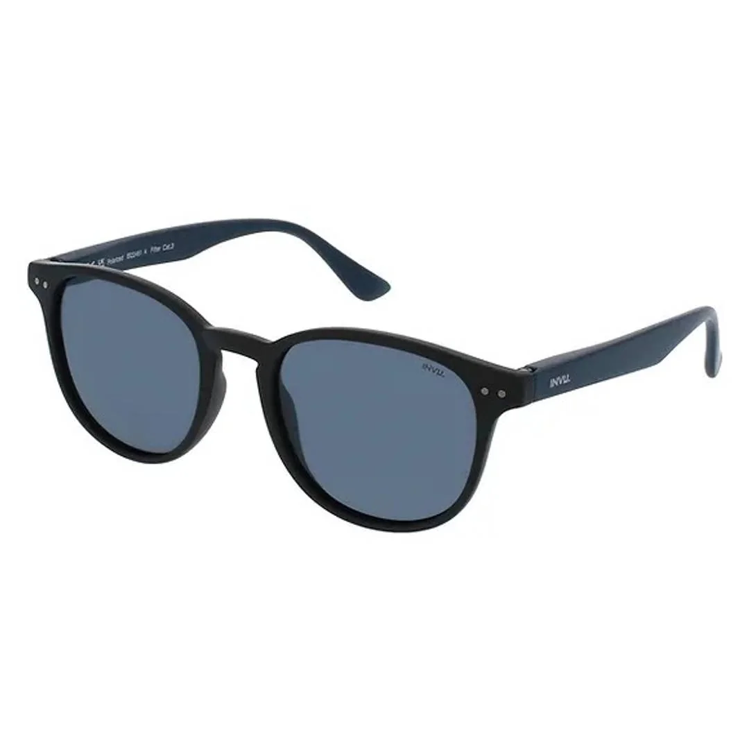 INVU IB22461A okuliare slnečné matné čierno modré + puzdro Unisex slnečné okuliare