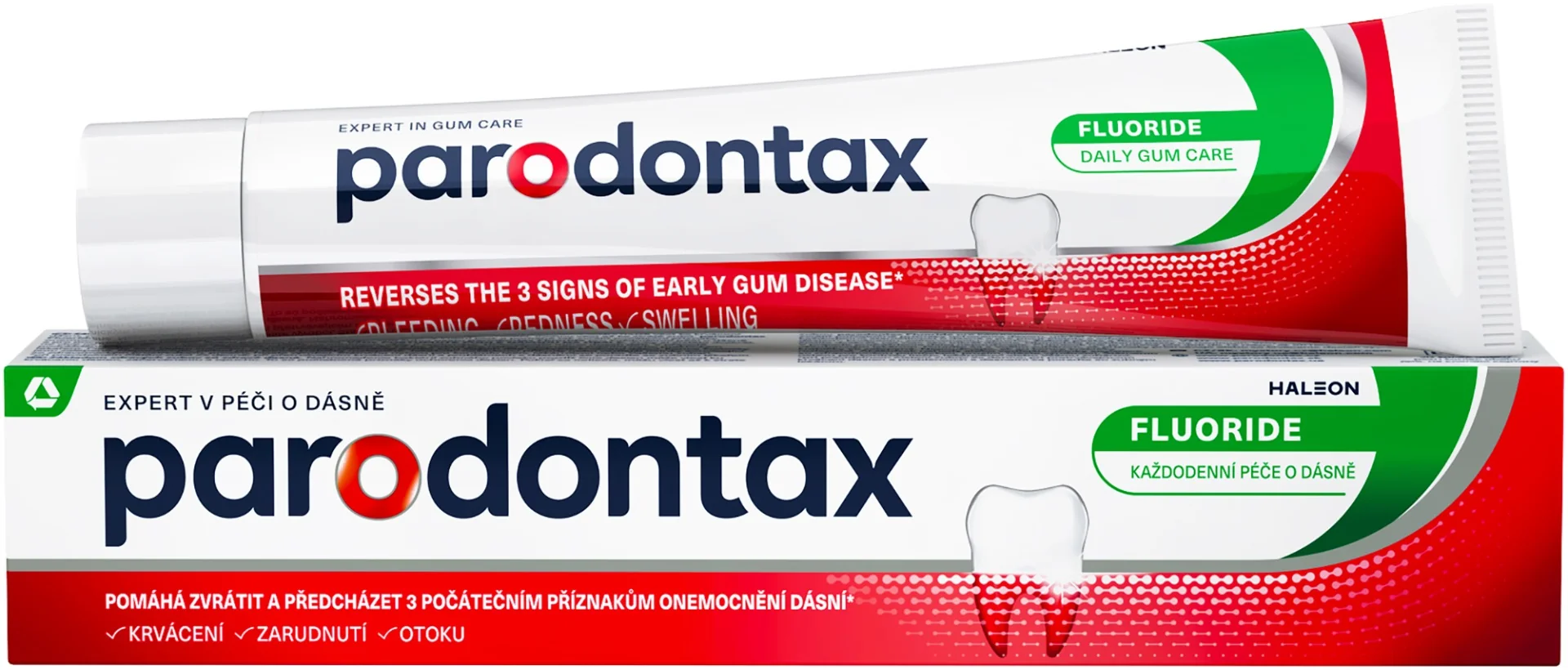 PARODONTAX FLUORID so stéviou 1×75ml, zubná pasta