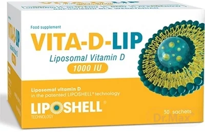 VITA-D-LIP Liposomal Vitamin D 1000 IU 1×30 ks, gél vo vrecúškach