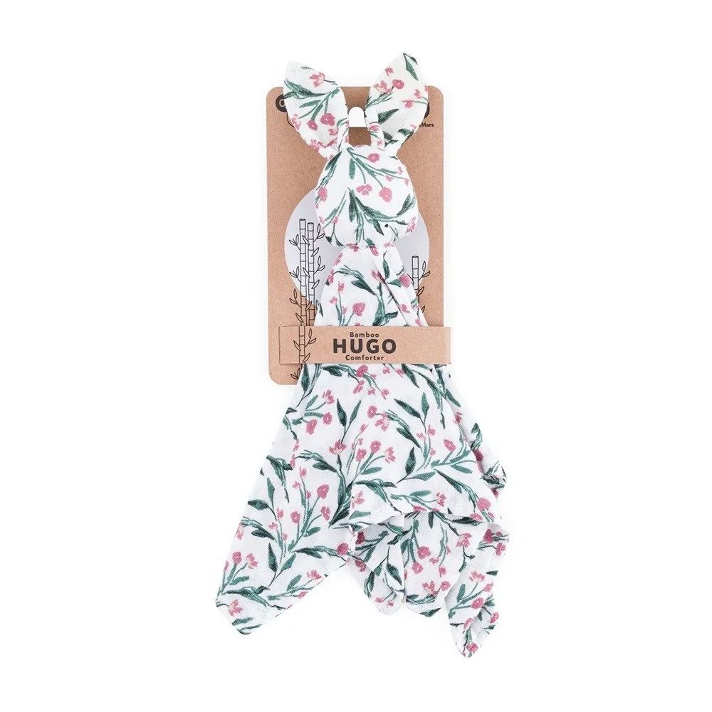 Maznáčik bambusový mušelínový Hugo Pink Meadow 0m+