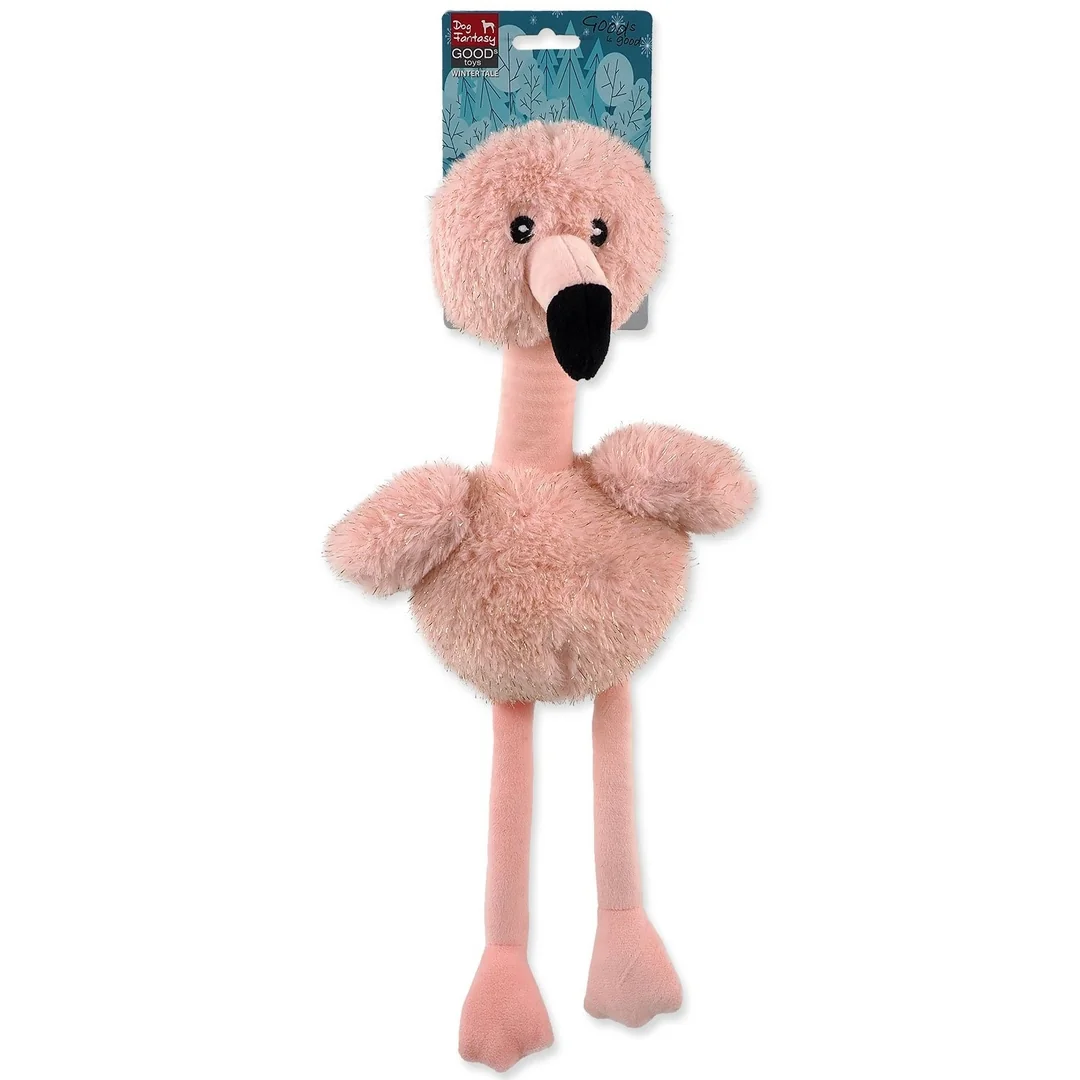 Hračka Dog Fantasy Winter tale plameniak 35cm