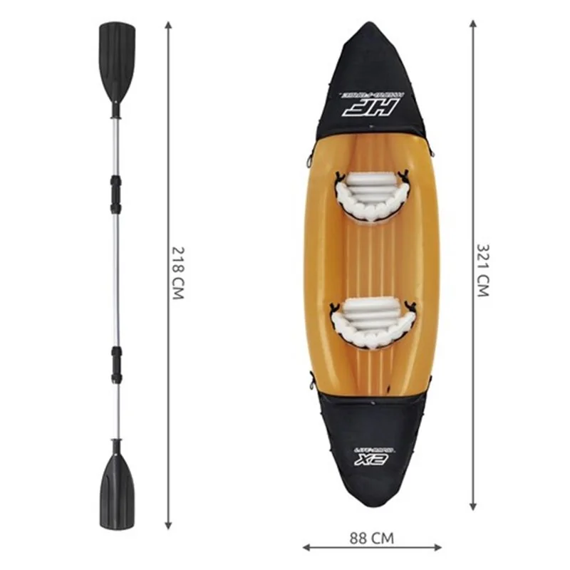 Nafukovačka kajak BESTWAY 65077 LITE-RAPID X2 KAYAK 342x66cm