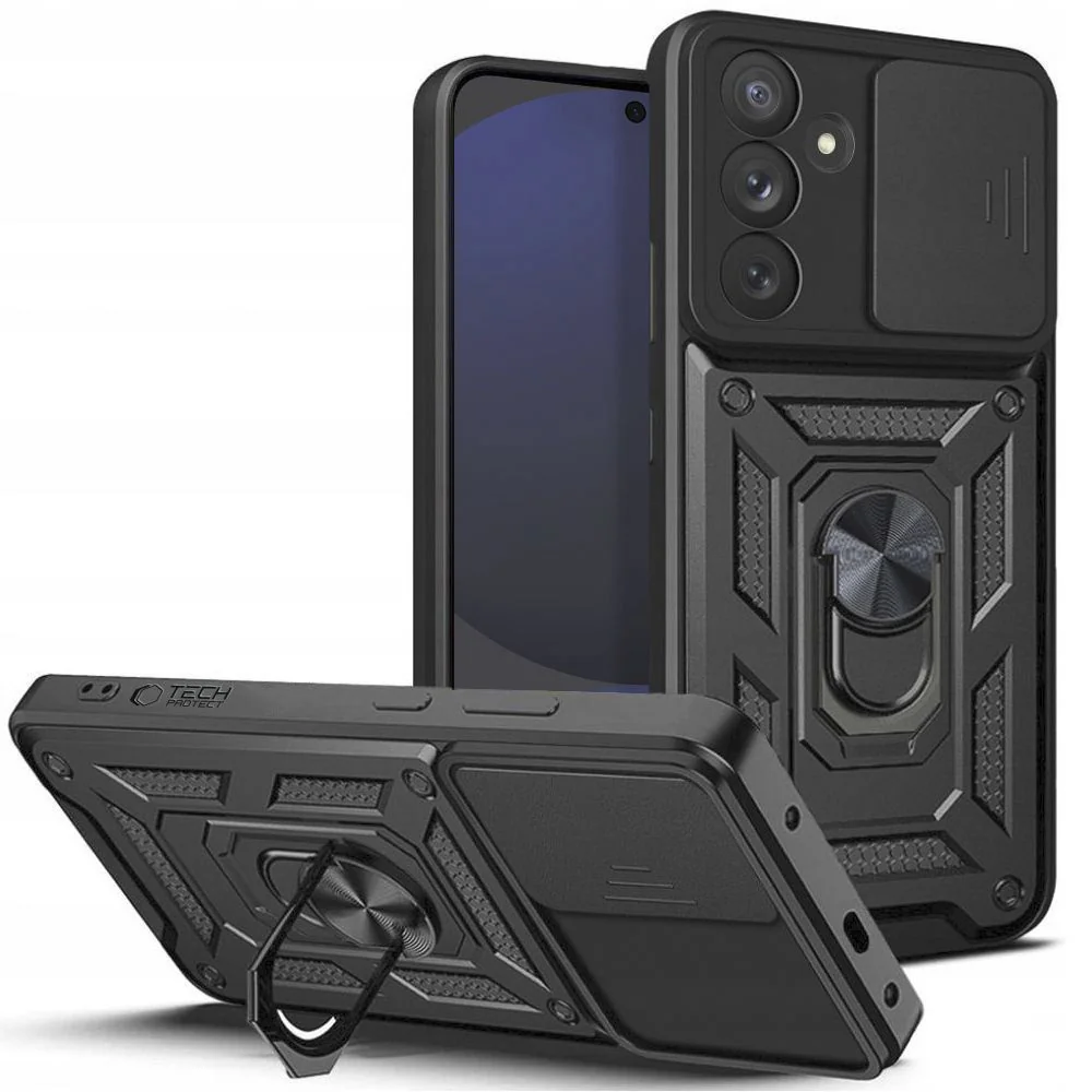 Tech-Protect Camshield Pro kryt na Samsung Galaxy S24 FE, čierny