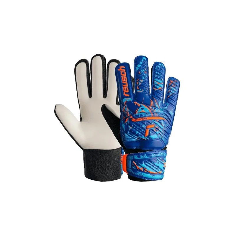 Reusch Attrakt Starter Solid Brankárske rukavice, čierno/bielo/modré. veľ. 10,5
