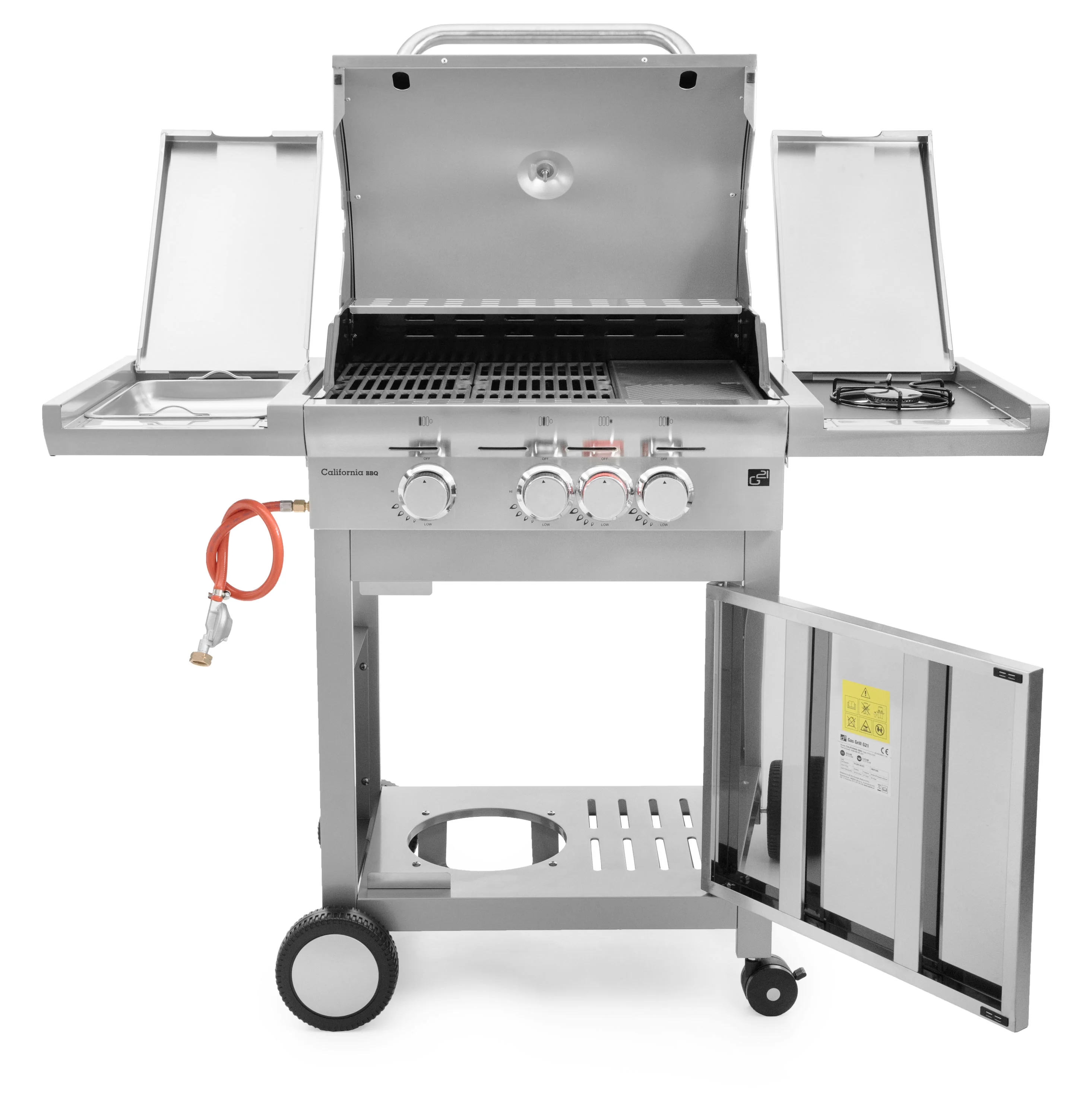 Plynový gril G21 California BBQ Premium line 4 horáky + redukčný ventil zadarmo GAH-3ED