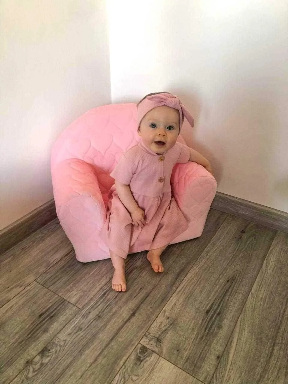 Detské kresielko z Velvet New Baby Obláčiky ružové , 20C50143